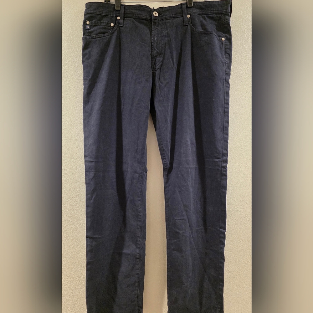 AG Adriano Goldschmied Men's Dark Blue Chinos